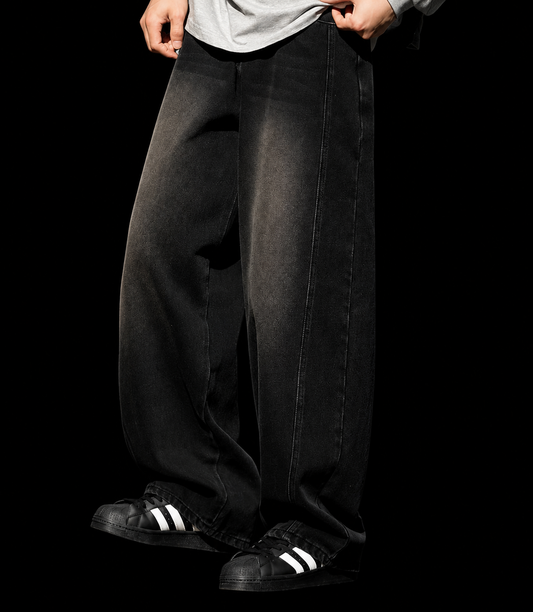 V2 Black Baggy Jeans