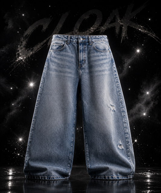 V2 Blue Baggy Jeans