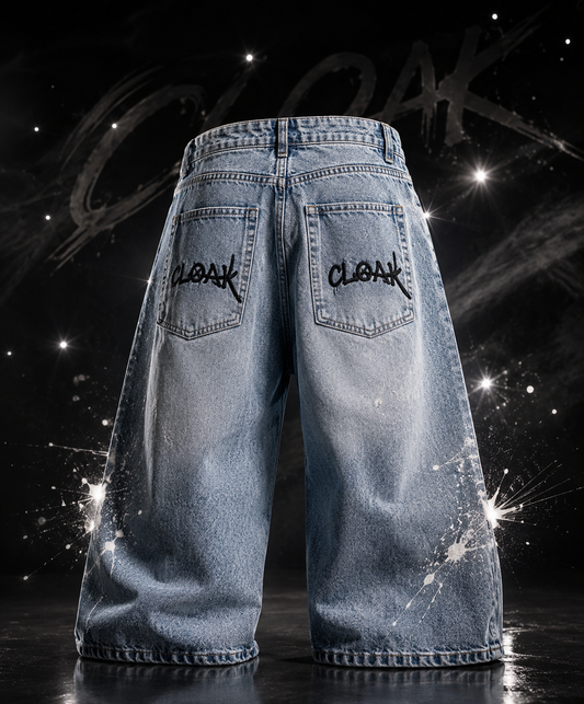 V2 Blue Baggy Jeans